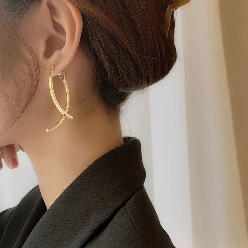 Stainless Steel Cross Earrings For Women