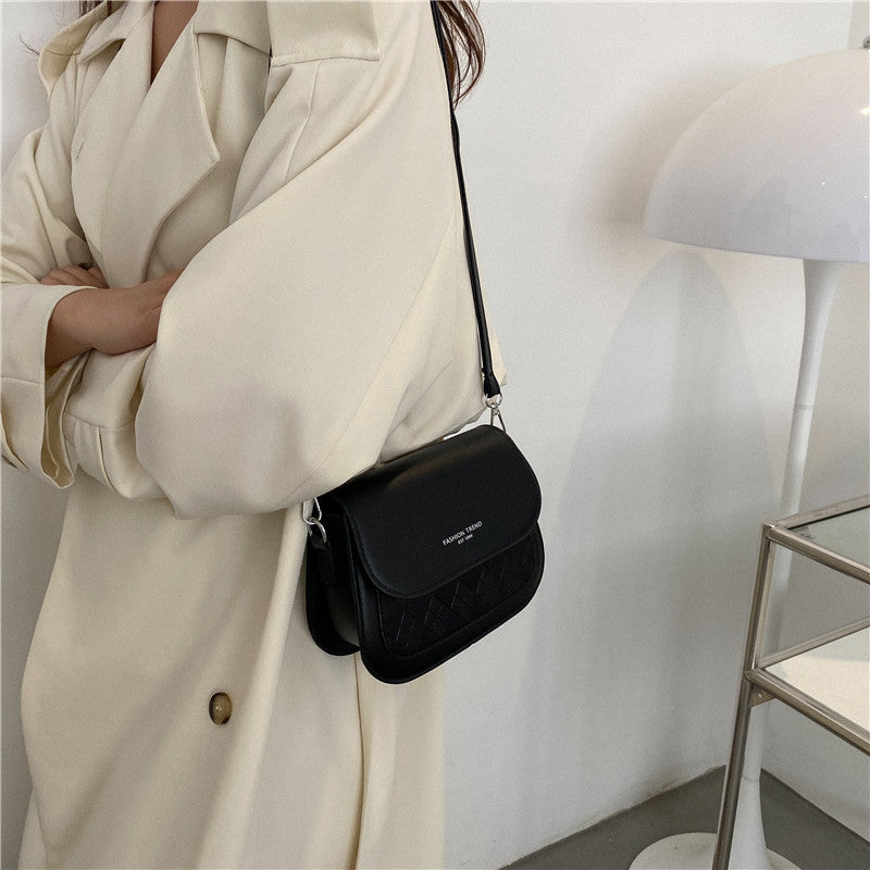 Simple Solid Color Underarm Small Square Bag