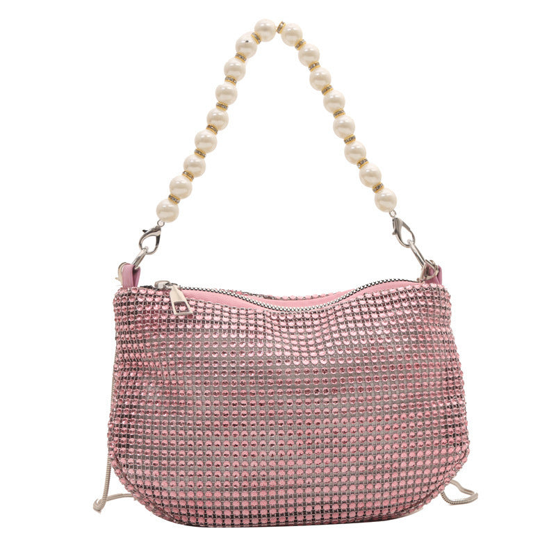 Pearl Special Imitation Diamond Handbag