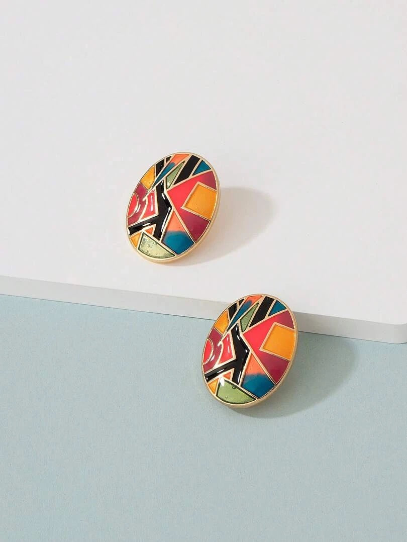 Enamel Multi-Color Ear Cuffs