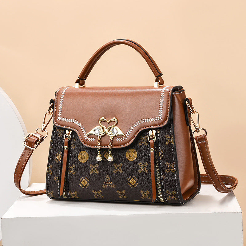 Fashion Printed Women's Portable Shoulder Small Square Bag