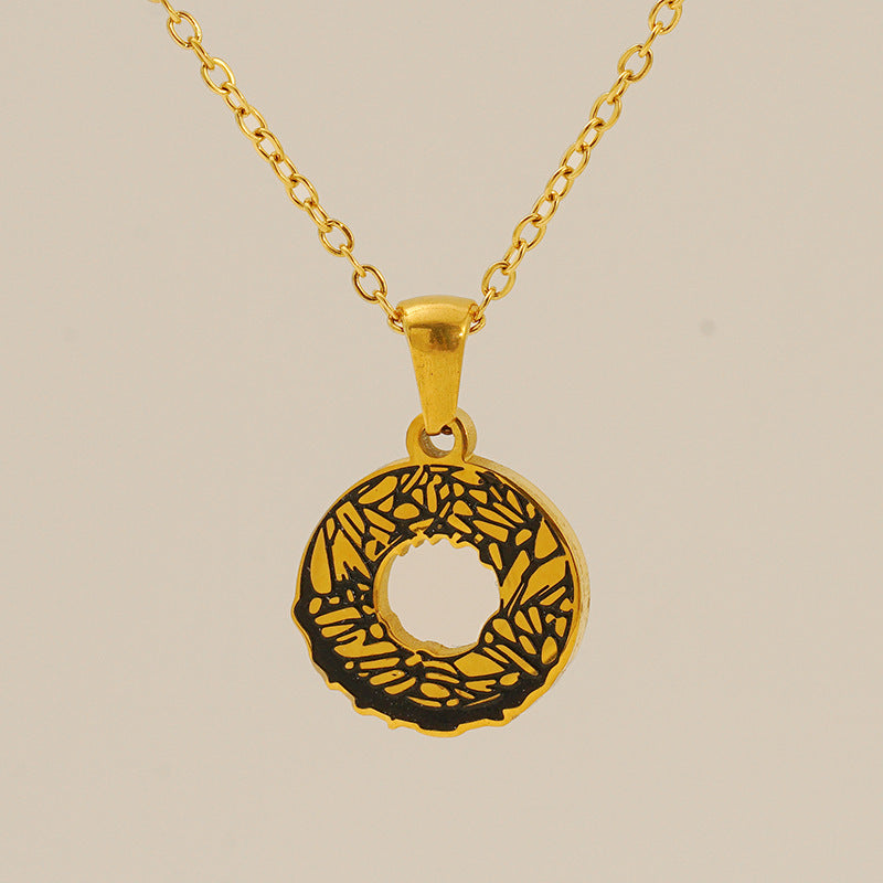 Letter Necklace Titanium Steel No Fading