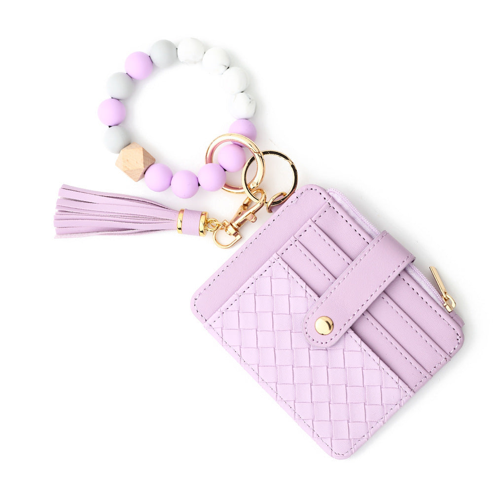 Silicone Beads Wrist Multi-layer Large-capacity Coin Purse