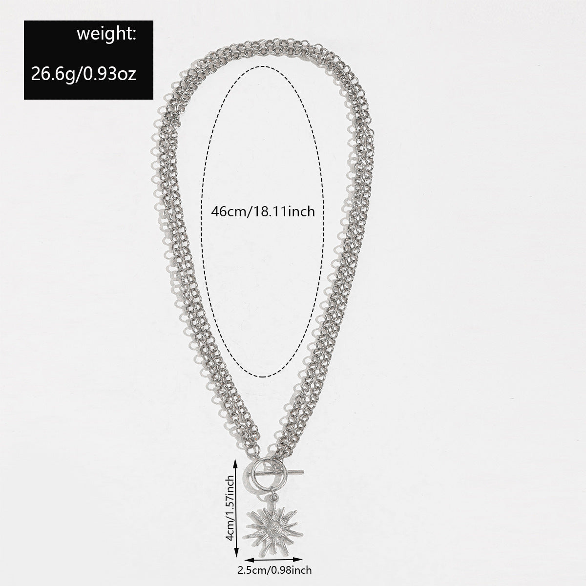 Fashion Alloy Thick Chain Necklace