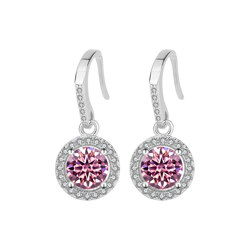 S925 Silver Moissanite Luxury Earrings