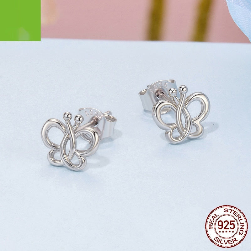 Sterling Silver Does Not Fade Butterfly Studs