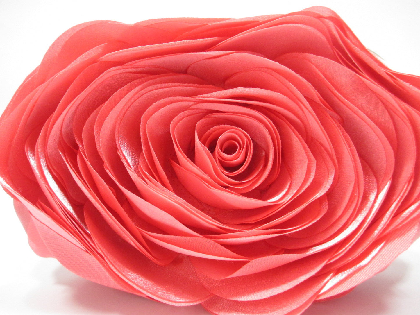 Women's Satin Flower Clutch