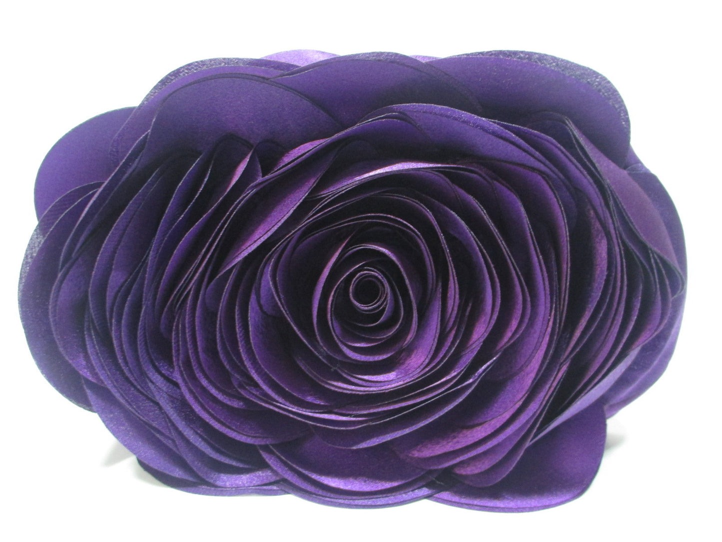 Women's Satin Flower Clutch