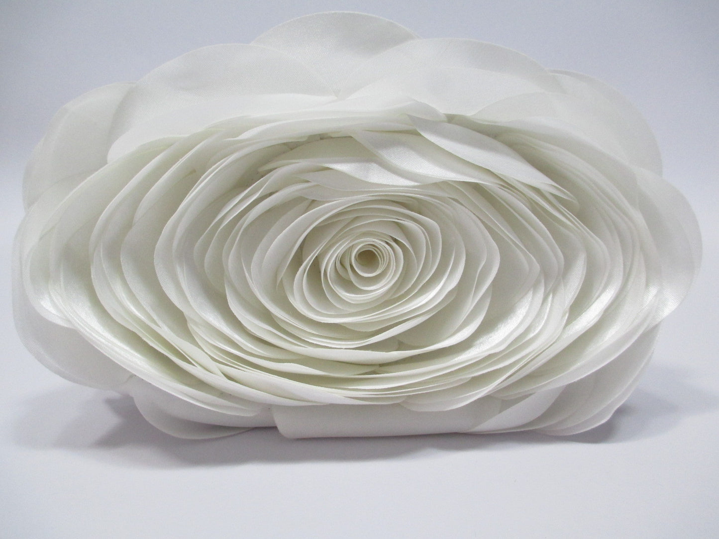 Women's Satin Flower Clutch