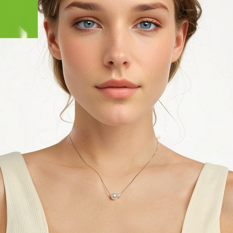Simple Fashion Elegant Style 925 Sterling Silver Necklace