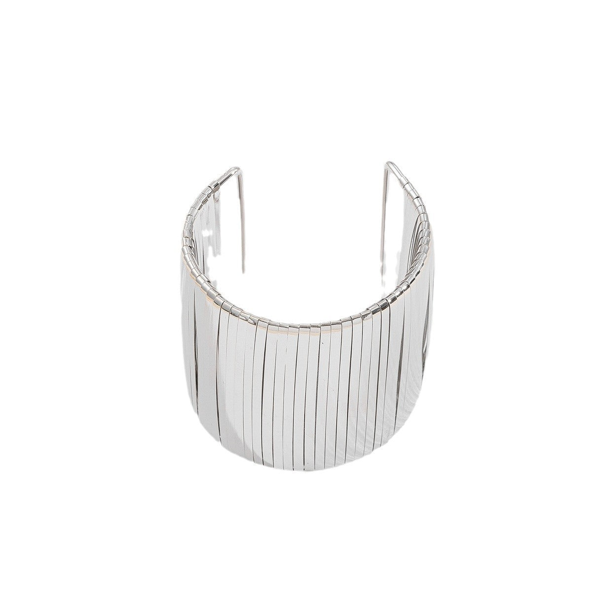 Wide Surface Alloy Bracelet