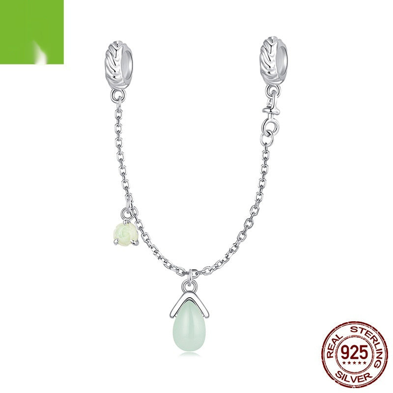 Green Flowers And Insects Series Bracelet String Beads Accessories