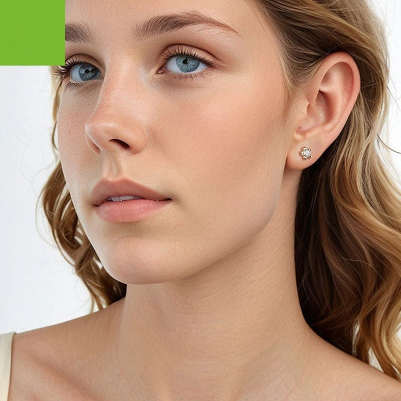 Sterling Silver Does Not Fade Small Flower Ear Studs