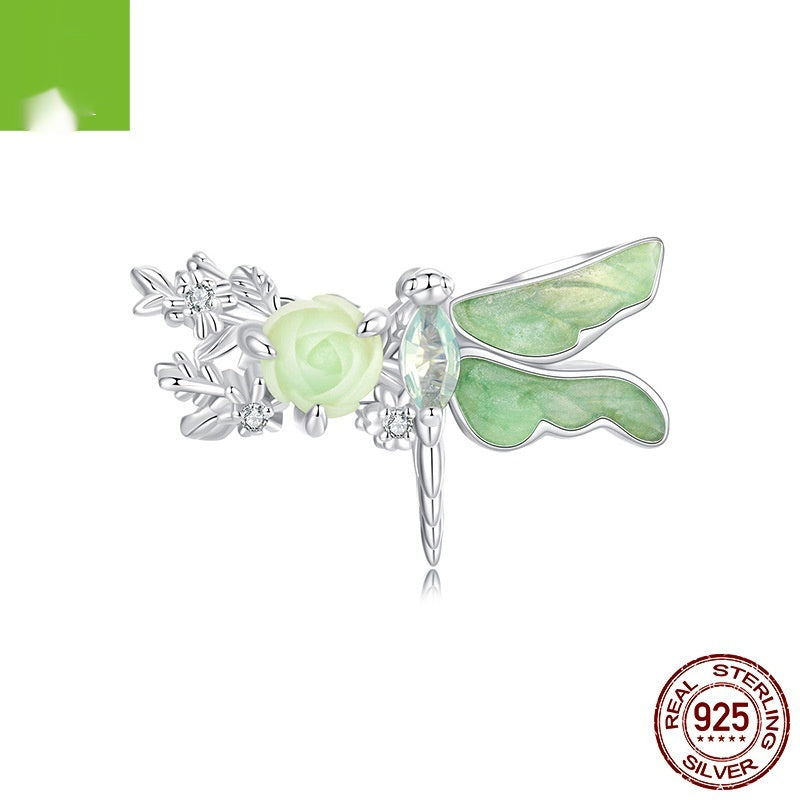 Green Flowers And Insects Series Bracelet String Beads Accessories