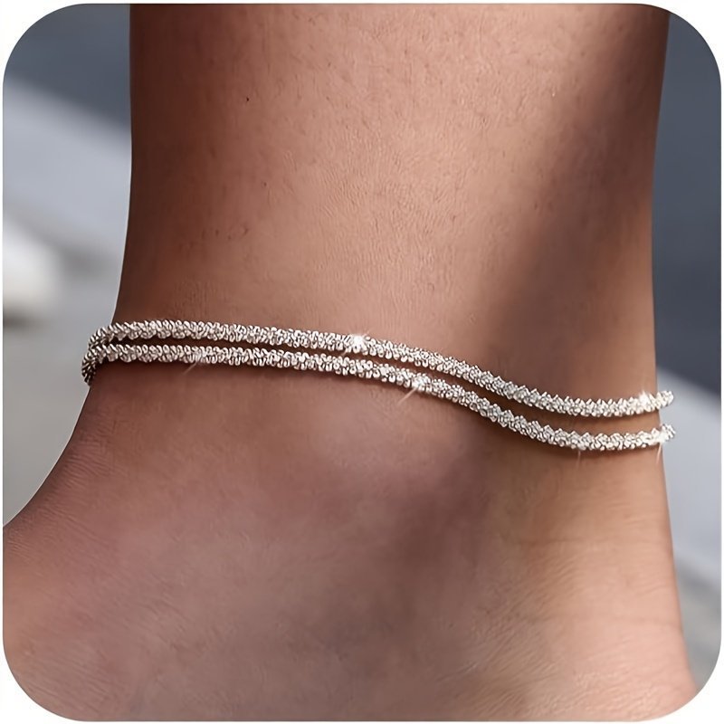 Beach Anklet Sterling Silver Ankle Bracelets