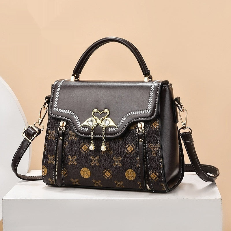 Fashion Printed Women's Portable Shoulder Small Square Bag