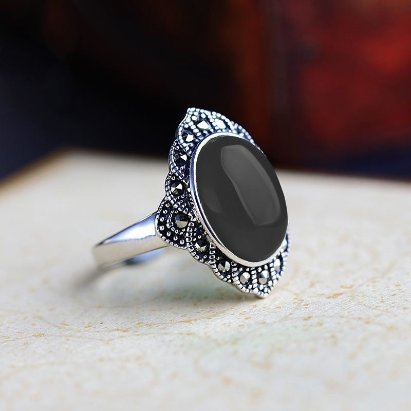 Ring Red Jade Retro Ring