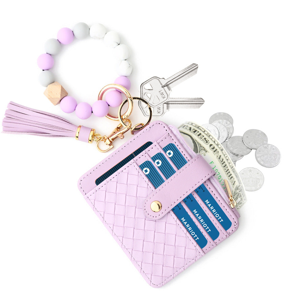 Silicone Beads Wrist Multi-layer Large-capacity Coin Purse