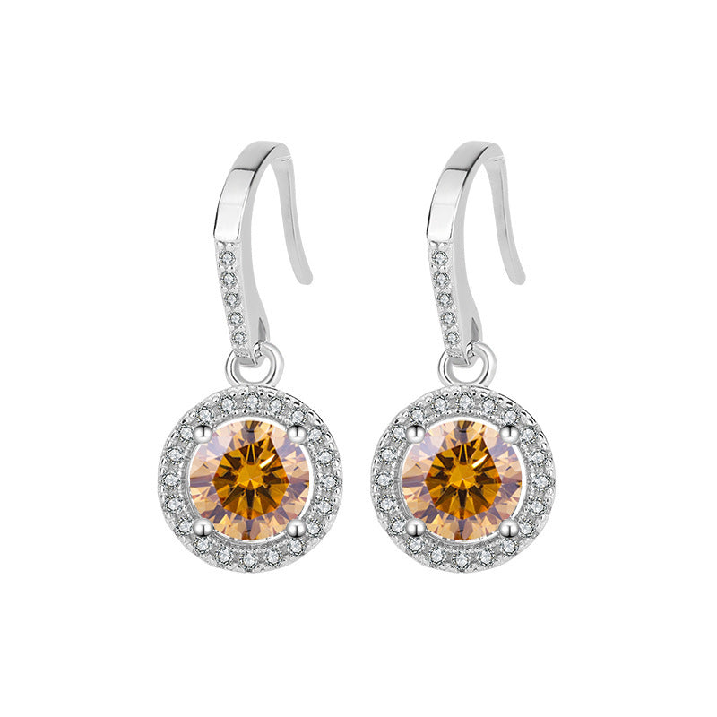 S925 Silver Moissanite Luxury Earrings
