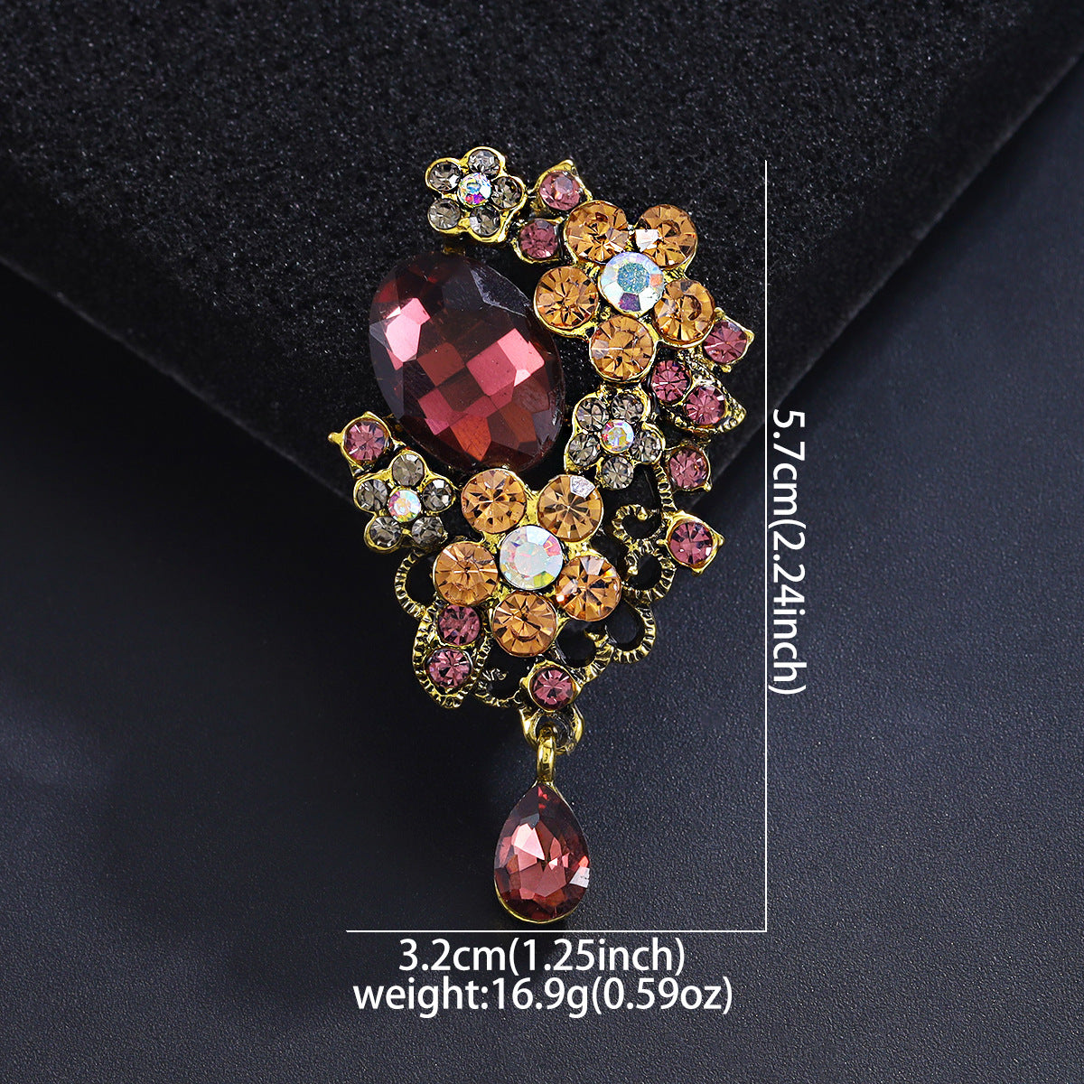 Refined Grace Crystal Brooch