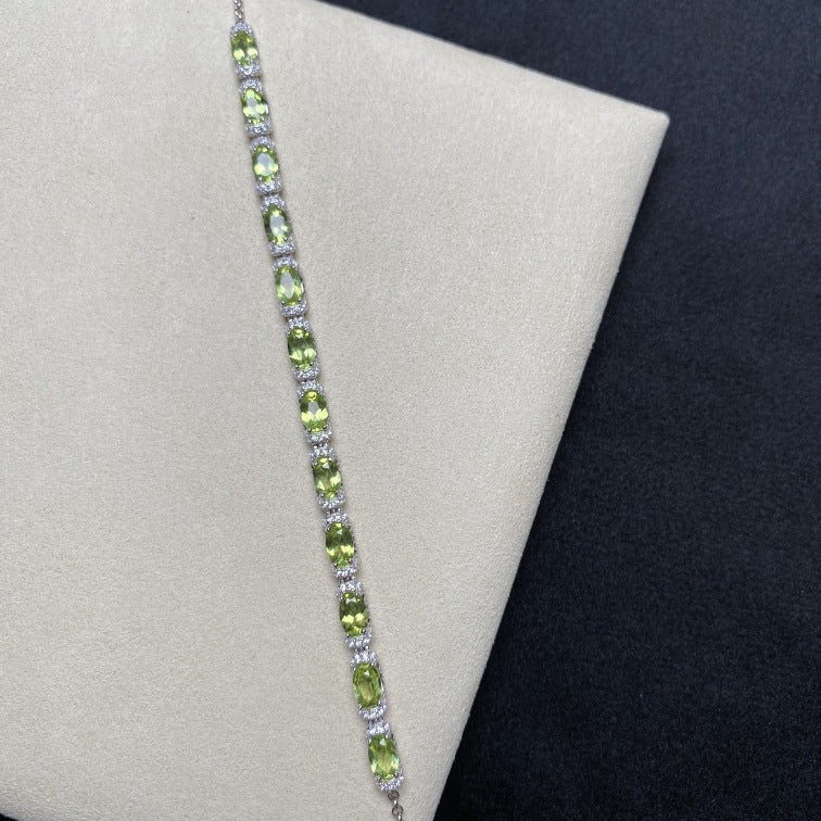 Natural Colored Treasure Tourmaline Tanzanine Bracelet