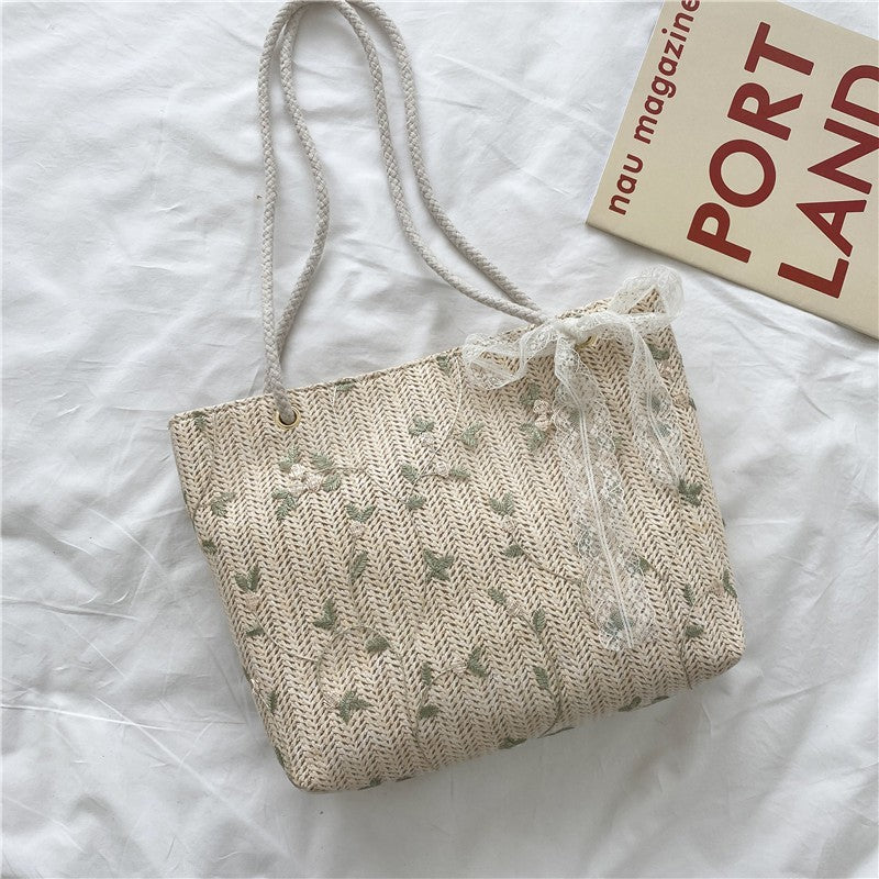 Bow Woven Bag
