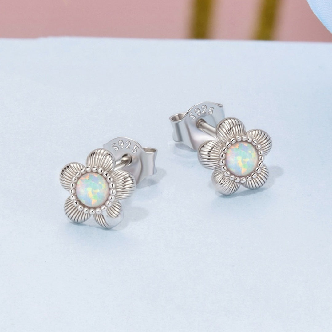 Sterling Silver Does Not Fade Small Flower Ear Studs