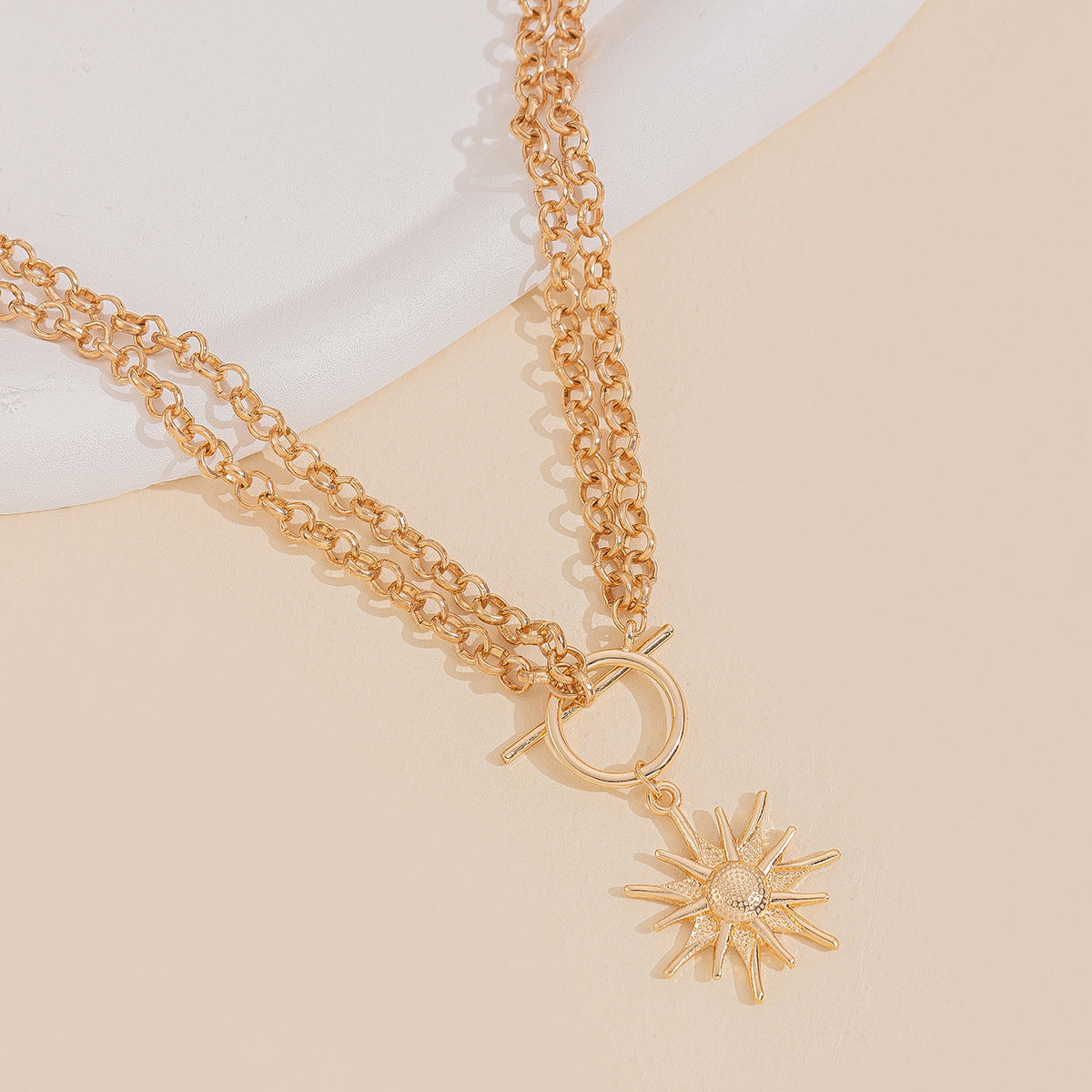 Fashion Alloy Thick Chain Necklace