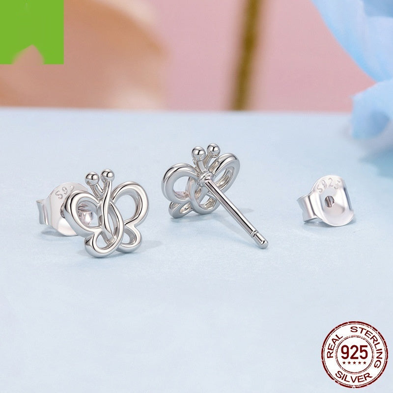 Sterling Silver Does Not Fade Butterfly Studs
