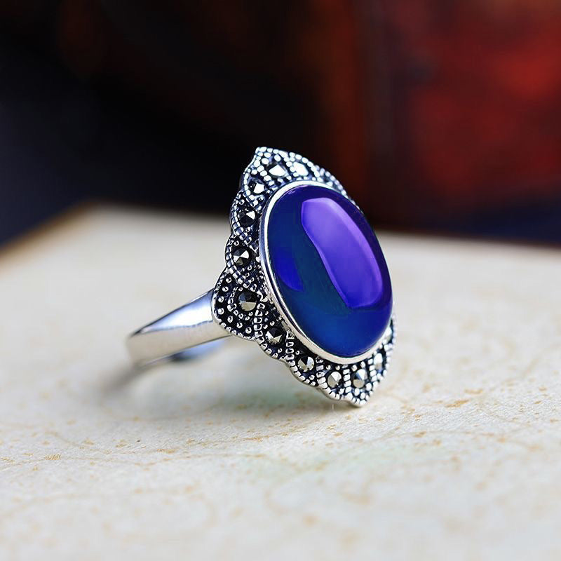 Ring Red Jade Retro Ring