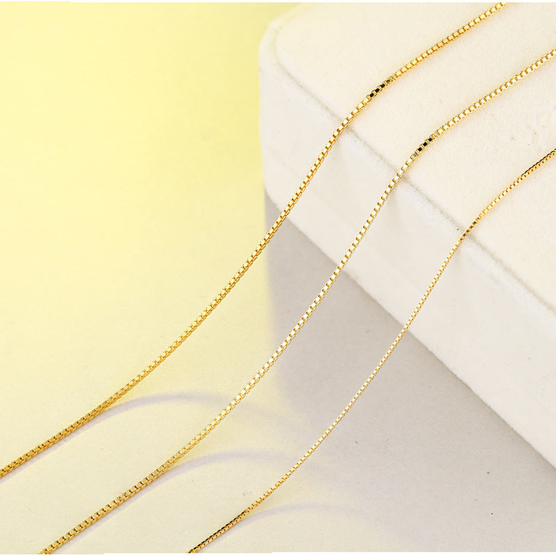 S925 Silver Accessories Necklace Box Chain