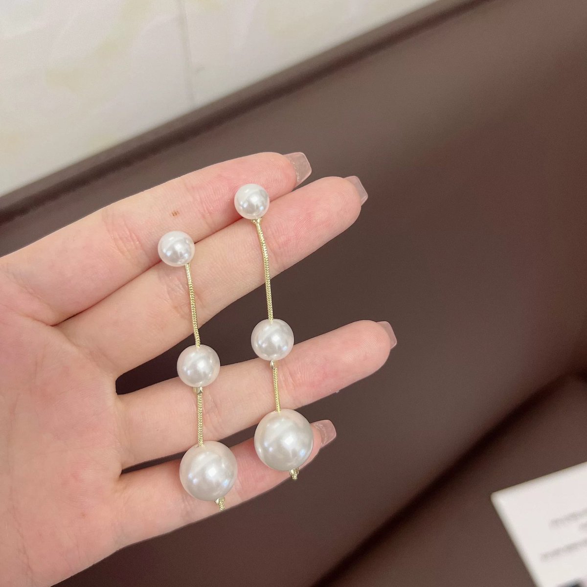 Elegant Pearl Stud Earrings