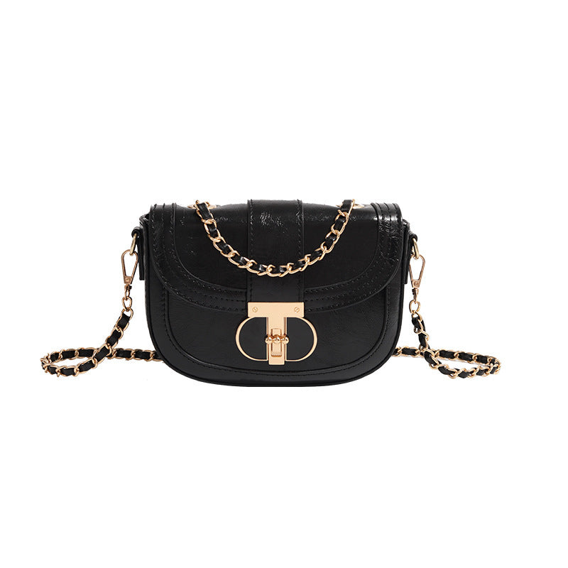 Saddle Crossbody Bag Chain All-match