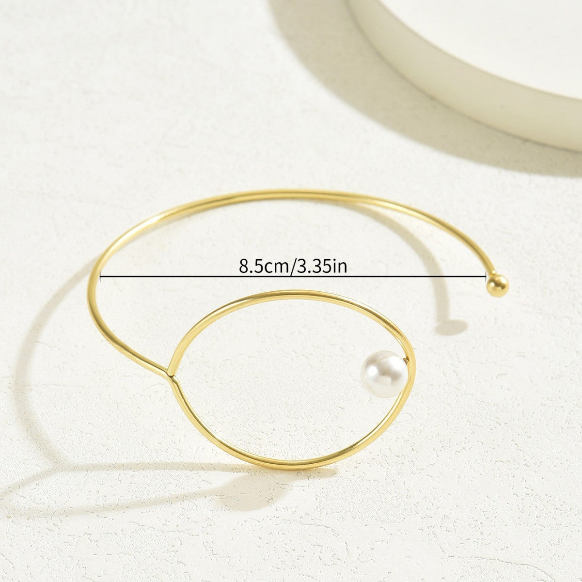 Women's Geometric Round Armband Niche Inlay Bracelet