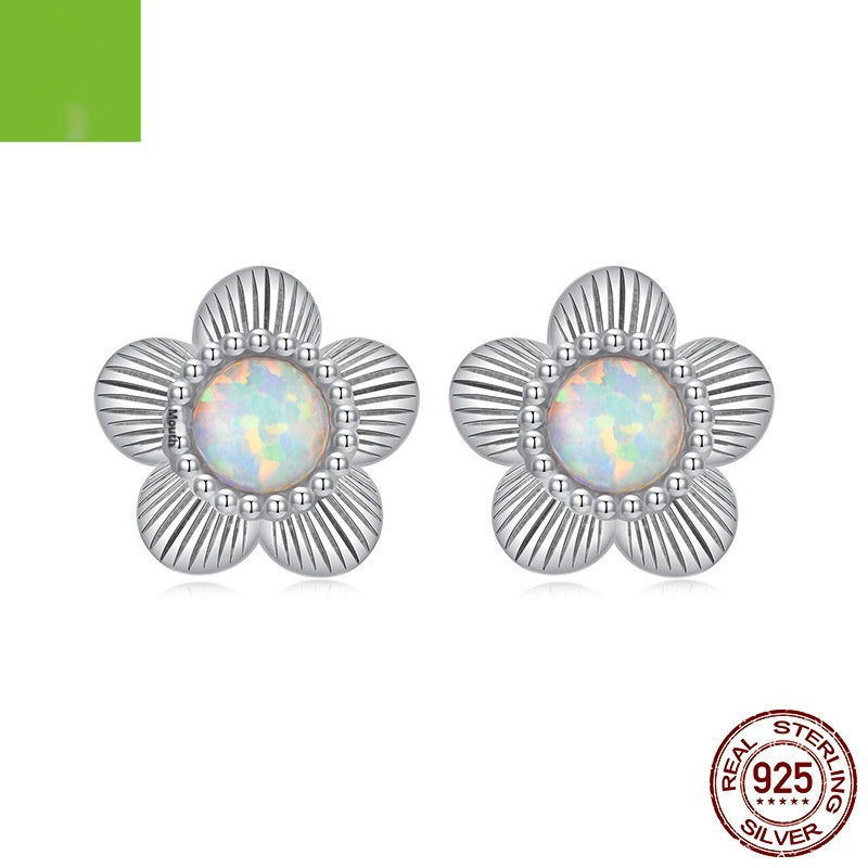 Sterling Silver Does Not Fade Small Flower Ear Studs