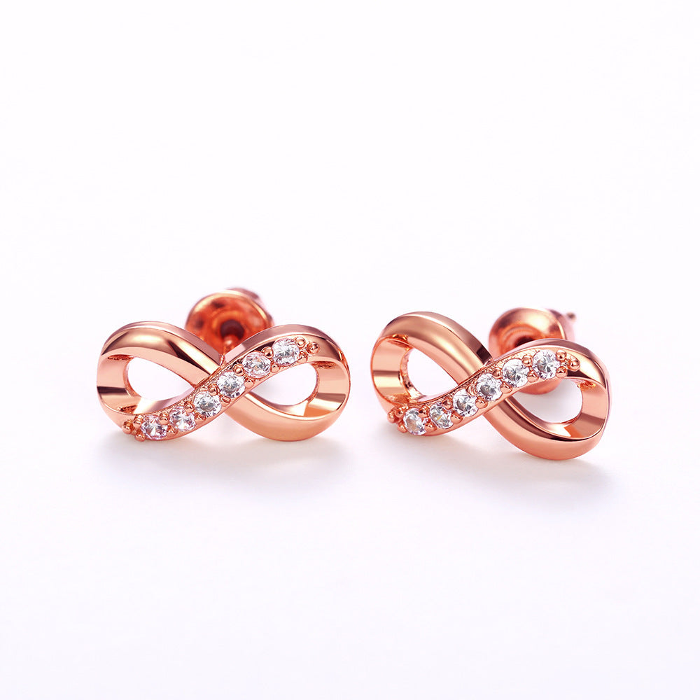 Eternal Symbol Stud Earrings
