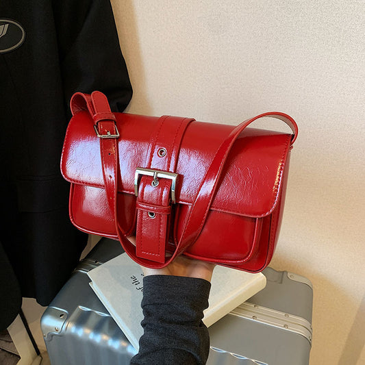 Simple Design Women's Shoulder Handbag