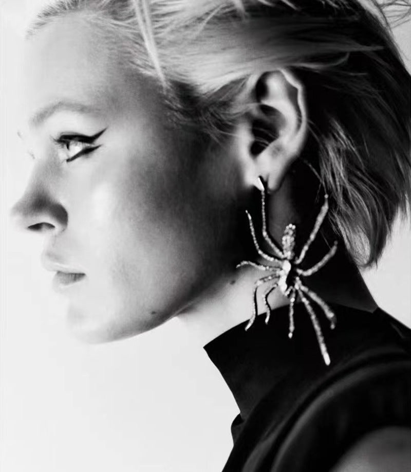 Exaggerated Big Spider Earrings
