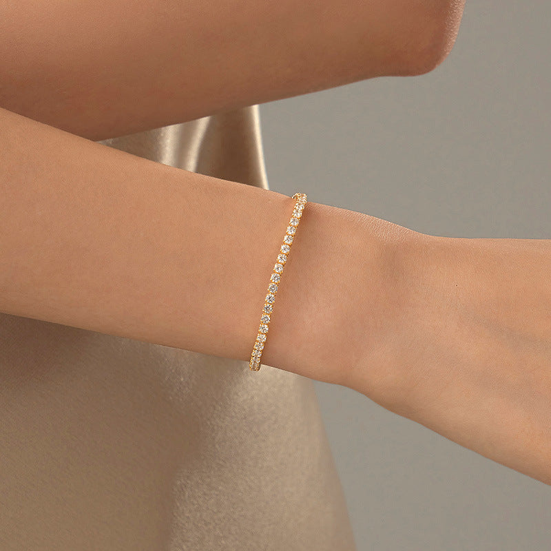 S925 Silver Full Diamond Shining High-grade Bracelet