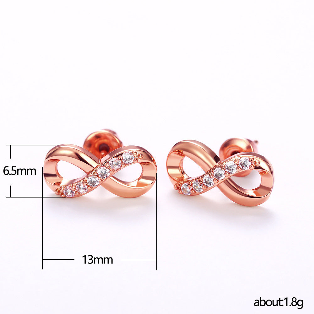 Eternal Symbol Stud Earrings