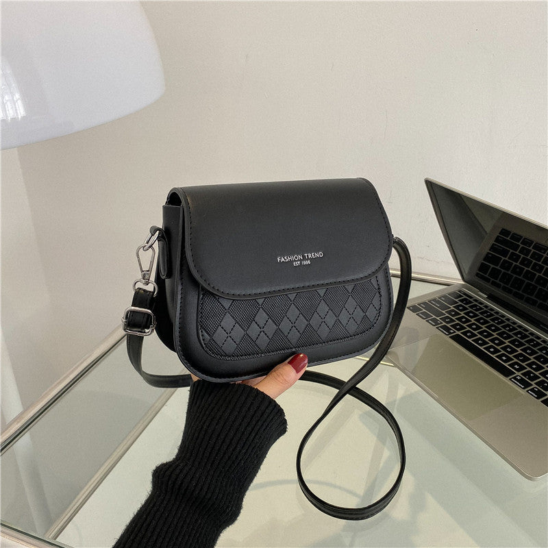 Simple Solid Color Underarm Small Square Bag