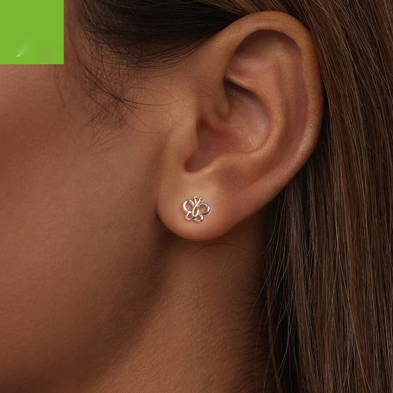 Sterling Silver Does Not Fade Butterfly Studs