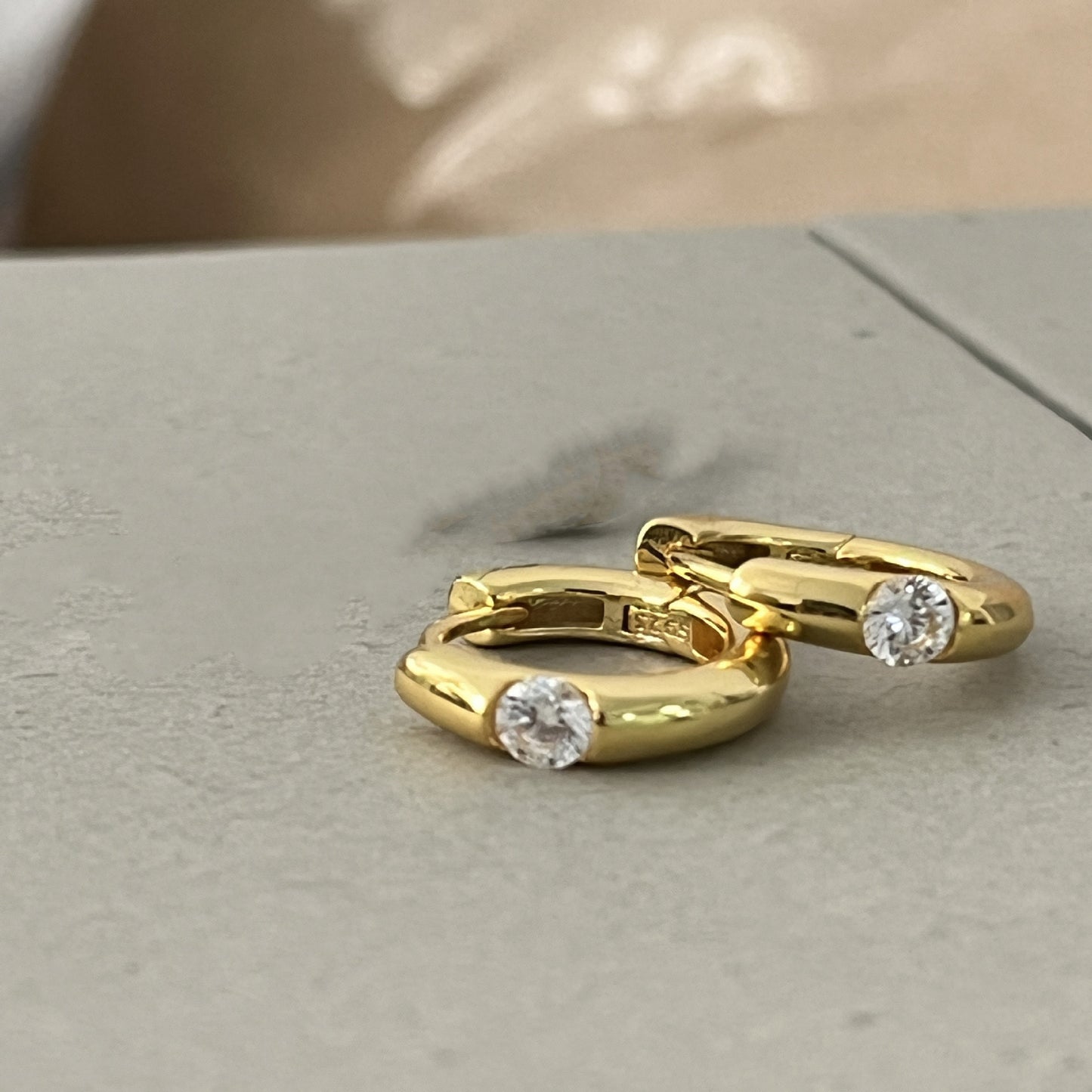 Sterling Silver Zircon Ear Clip Women