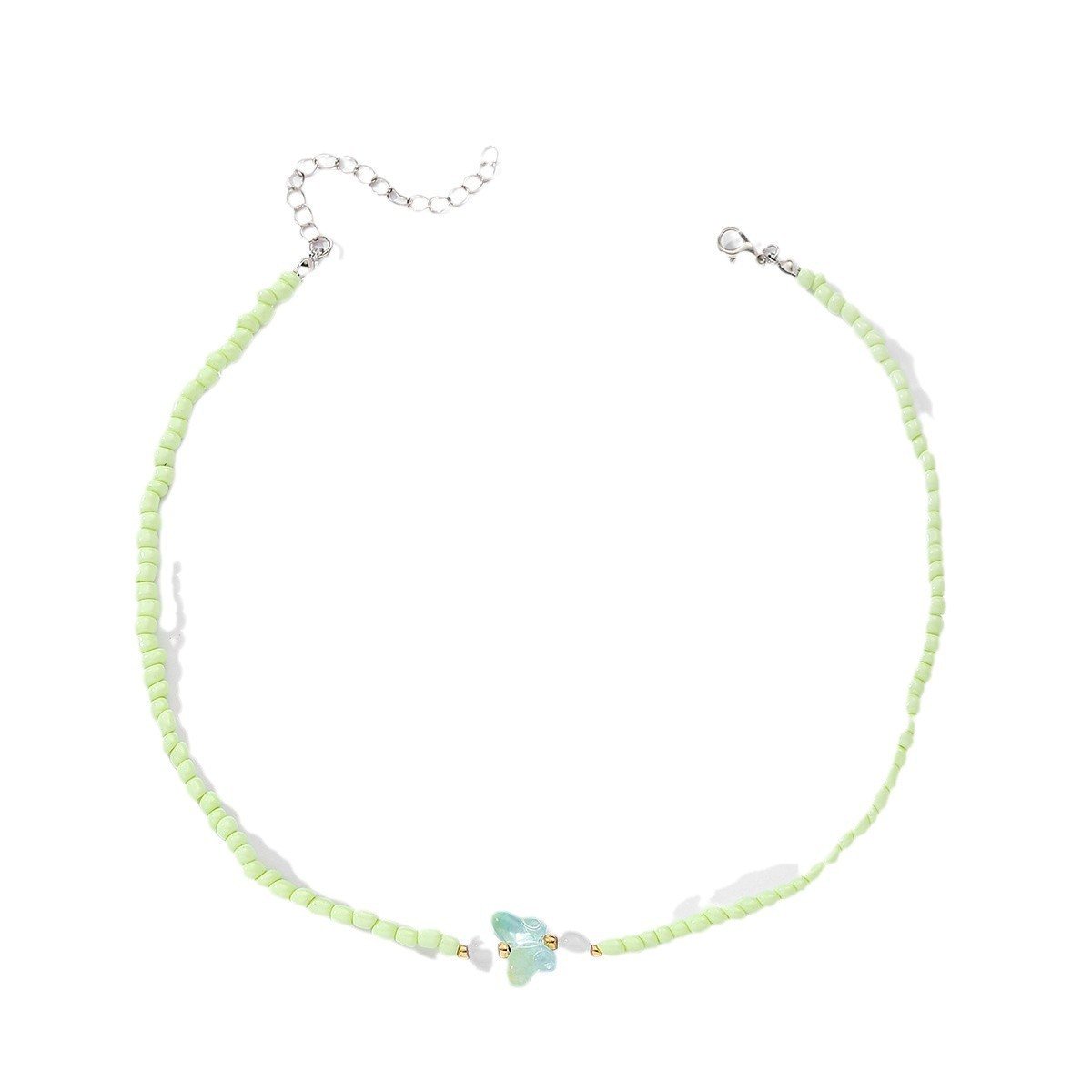Resin Beaded Handmade Necklace Butterfly
