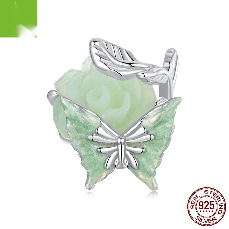 Green Flowers And Insects Series Bracelet String Beads Accessories
