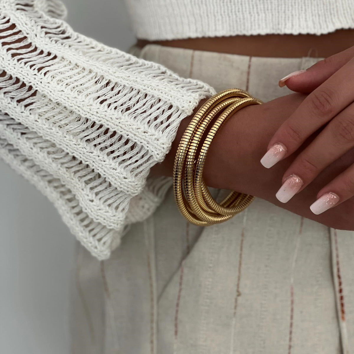 Exaggerated Multi-layer Bracelet