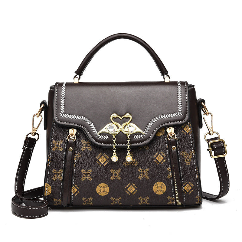 Fashion Printed Women's Portable Shoulder Small Square Bag