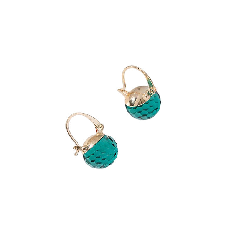 Stylish Round Crystal Earrings