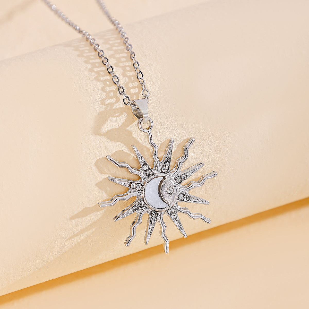 Alloy Moon Pendant Niche Sun Necklace