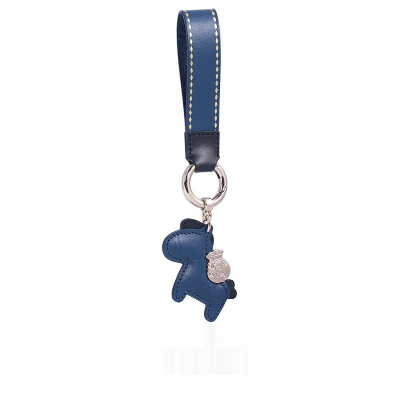 Genuine Leather High-end Keychain Immediately Rich Cowhide Vehicle-use Key Chain